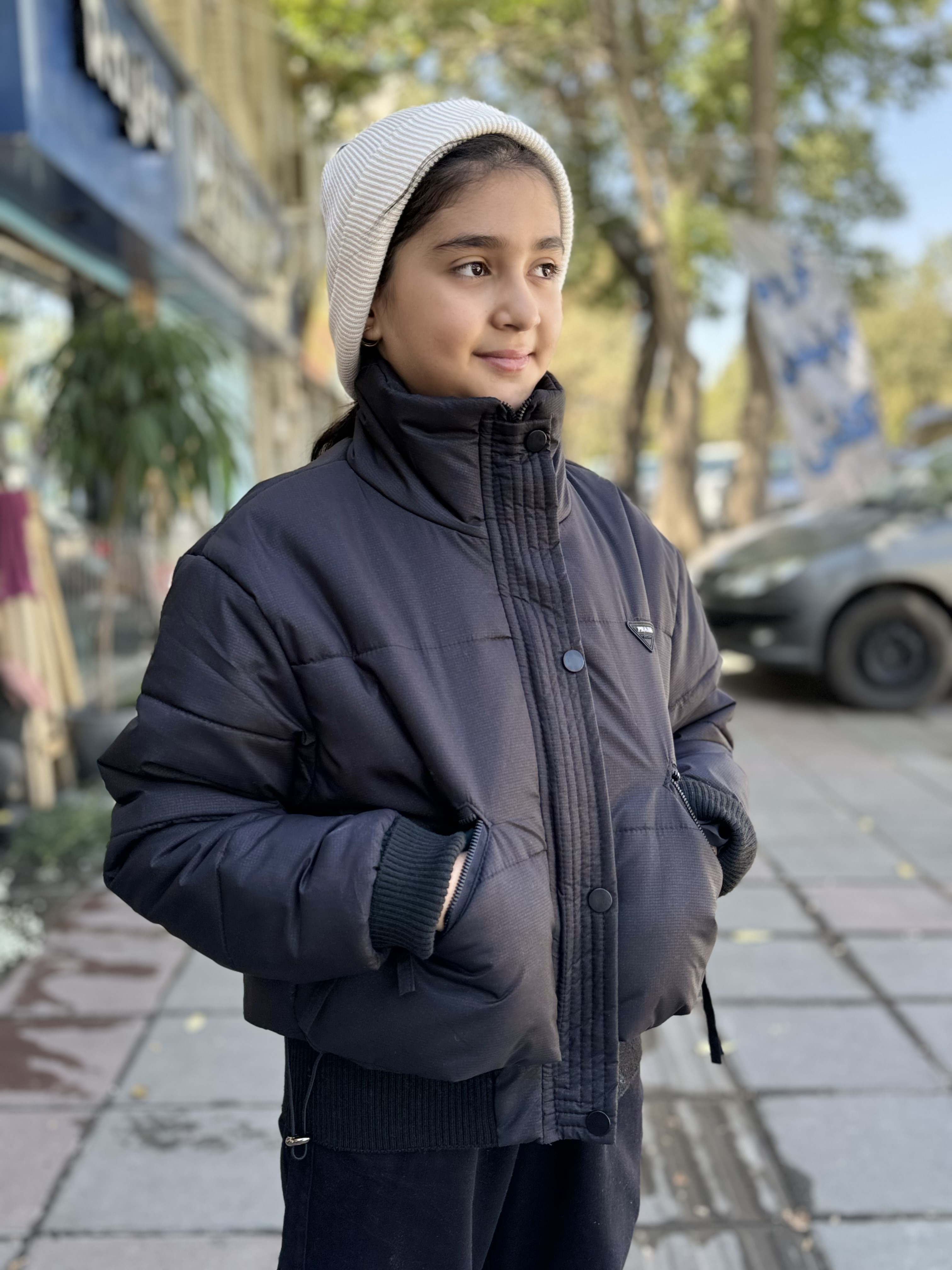 کاپشن کوتاه و پفکی دخترانه